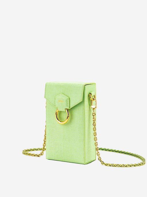 Buy JW PEI Lola Gradient Chain Phone Case Lime Green Lizard Online Buy JW PEI Lola Gradient Chain Phone Case Lime Green Lizard Online