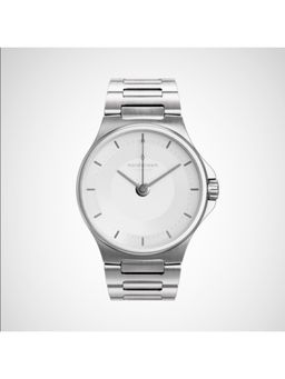 Nordgreen - Guardian Silver White Dial with Silver H-Link Watch Strap Silver - 36mm