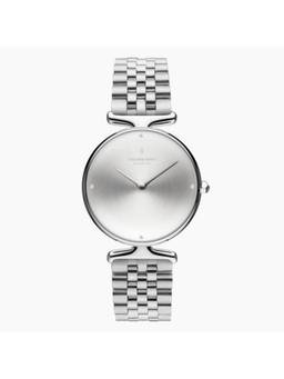 Nordgreen - Unika 28mm Silver Brushed Crystal Dial with 5 Link Silver Strap