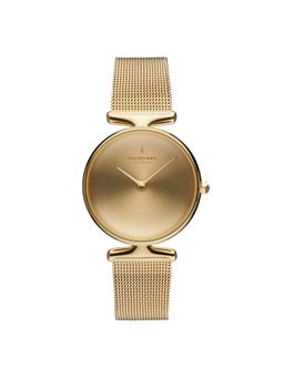 Nordgreen - Unika 32mm Gold Brushed Metal Dial with Gold Mesh Watch Strap (M)
