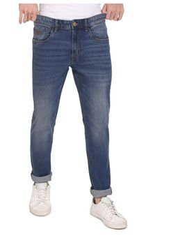 U.S. Polo Assn. Denim Co. - Men Blue Mid Rise Brandon Slim Tapered Fit Jeans