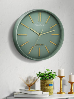 Nautica - Modern Wall Clock for Latest Stylish Home Matt Rim Green