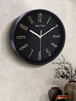 Nautica - Modern Wall Clock for Latest Stylish Home Matt Rim Black