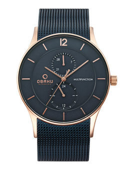Obaku - Torden Ocean V157GMVLML Blue Dial Multifunction Watch For Men
