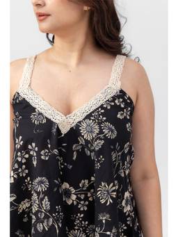 PAST MODERN - Sunheri Floral Black Top