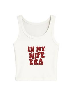 PAST MODERN - Wife Era Sequin White Tank Top