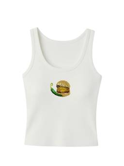 PAST MODERN - Vadapav White Tank Top