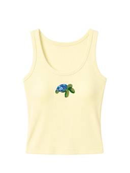 PAST MODERN - Turtle Yellow Tank Top