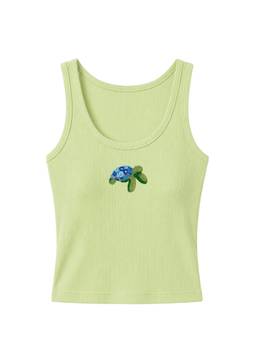 PAST MODERN - Turtle Green Tank Top