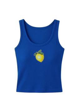 PAST MODERN - Lemon Blue Tank Top