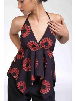 PAST MODERN - Red Halter Top