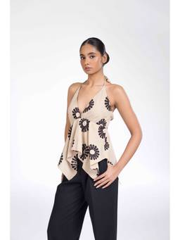 PAST MODERN - White Halter Top