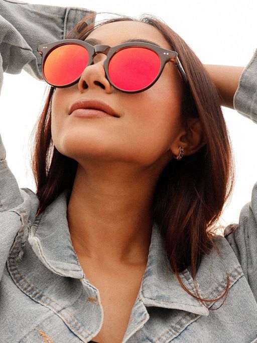 Pipa Bella by Nykaa Fashion Casual Brown Round Wayfarer Sunglass