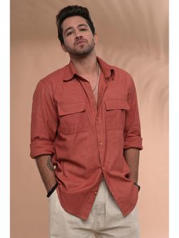 Tanoti - Ahan Full Sleeve Rust Shirt