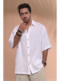 Tanoti - Neer Half Sleeve White Shirt