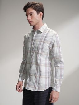 HIGHLANDER - Men Multi-Color Checks Casual Shirt