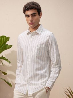 HIGHLANDER - Men Blue Stripes Casual Shirt