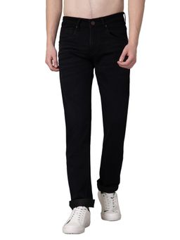 Cantabil - Men Black Solid Stretchable Jeans