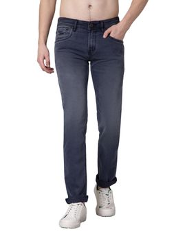 Cantabil - Men Blue Solid Stretchable Jeans