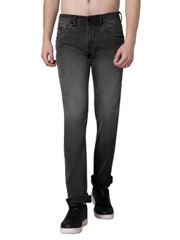 Cantabil - Men Grey Solid Stretchable Jeans