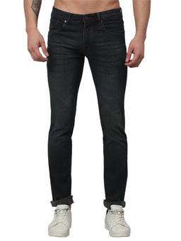 Cantabil - Men Olive Solid Stretchable Jeans