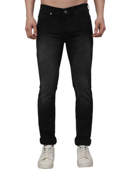 Cantabil - Men Black Solid Stretchable Jeans