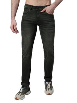 Cantabil - Men Grey Solid Stretchable Jeans
