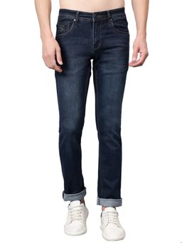 Cantabil - Men Blue Solid Stretchable Jeans