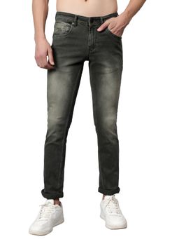 Cantabil - Men Grey Solid Stretchable Jeans