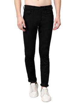 Cantabil - Men Black Solid Stretchable Jeans