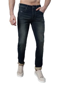 Cantabil - Men Blue Solid Stretchable Jeans