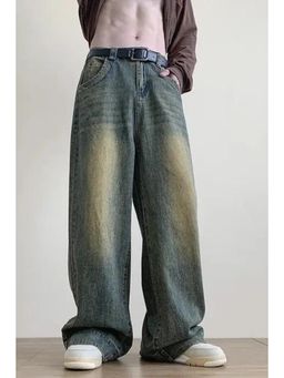 Off Duty India - Vintage Cool Faded Tinted Baggy Denim Jeans