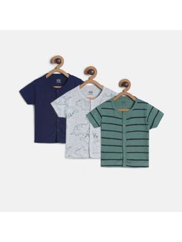 MINI KLUB - Baby Boys Multi Front Open Vest (Set of 3)