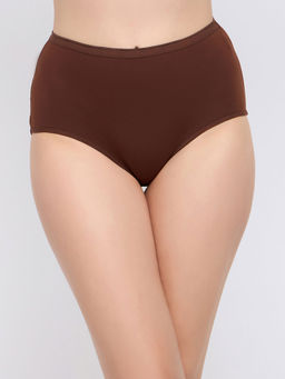 Clovia - Cotton High waist Outer elastic Hipster Panty (3XL)
