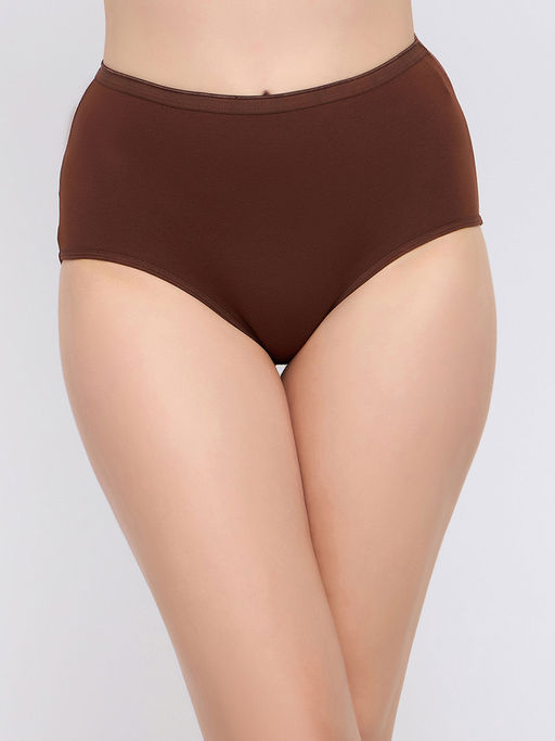 Clovia Cotton High waist Outer elastic Hipster Panty (3XL)