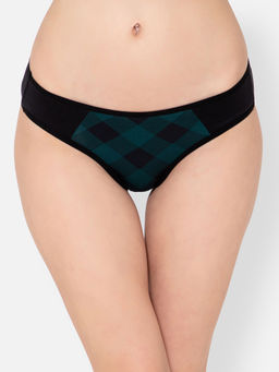 Clovia - Polyamide Low waist Outer elastic Bikini Panty (L)