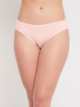 Clovia - Cotton Low waist Outer elastic Bikini Panty (L)