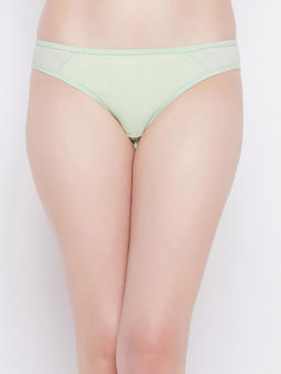 Clovia - Polyamide Low waist Outer elastic Bikini Panty (L)