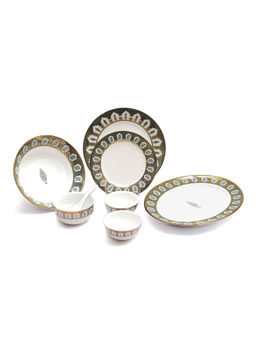 ICHKAN - White Chinar Dinner Set 33 pcs