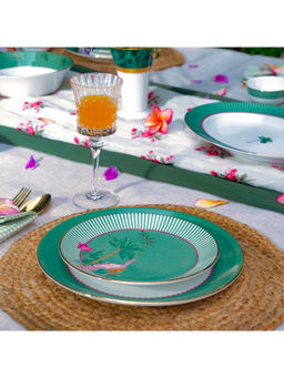 ICHKAN - Green Mayura Dinner Set 21 pcs