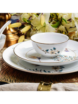 ICHKAN - White Shahi Dinner Set 21 pcs