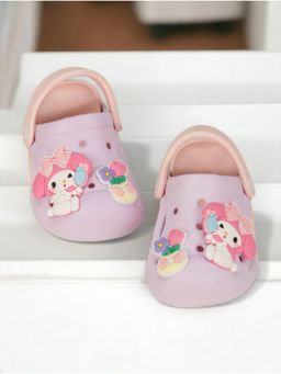 Lil Lollipop - Unisex Dog Applique Anti Slip Clogs Lavender