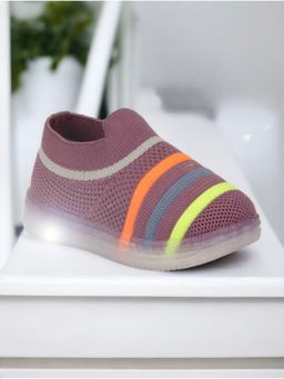Lil Lollipop - Unisex Casual Slip On Shoes With Led Light Mauve