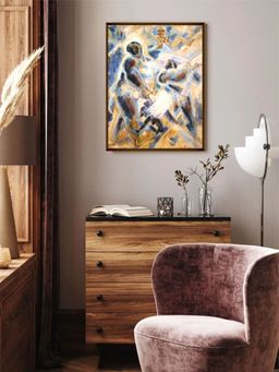 The Art House - Abstract Painting Multicolor (40X30 Inches)