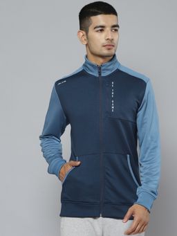 Alcis - Men Blue Colourblock Running Sporty Jacket