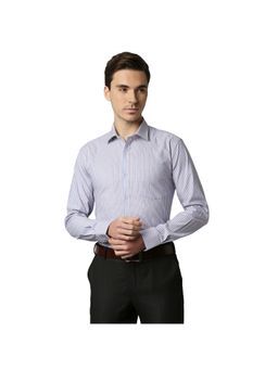 Park Avenue - Medium Blue Striped Formal Shirt