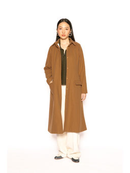 Contemponari - Womens Hades Solid Brown Coat