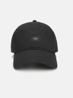 Calvin Klein - Solid Black Cotton Baseball Cap
