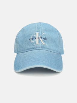 Calvin Klein - Logo Blue Cotton Baseball Cap