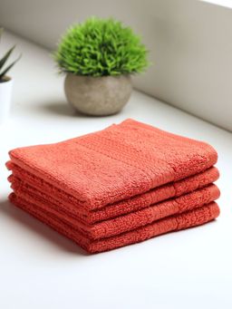 SPACES - Colorfas Pure Cotton Face Towel-Red (M)